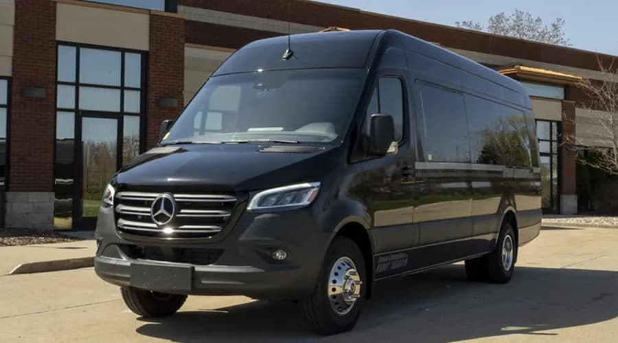 Mercedes Sprinter executive van for group airport and event transportation