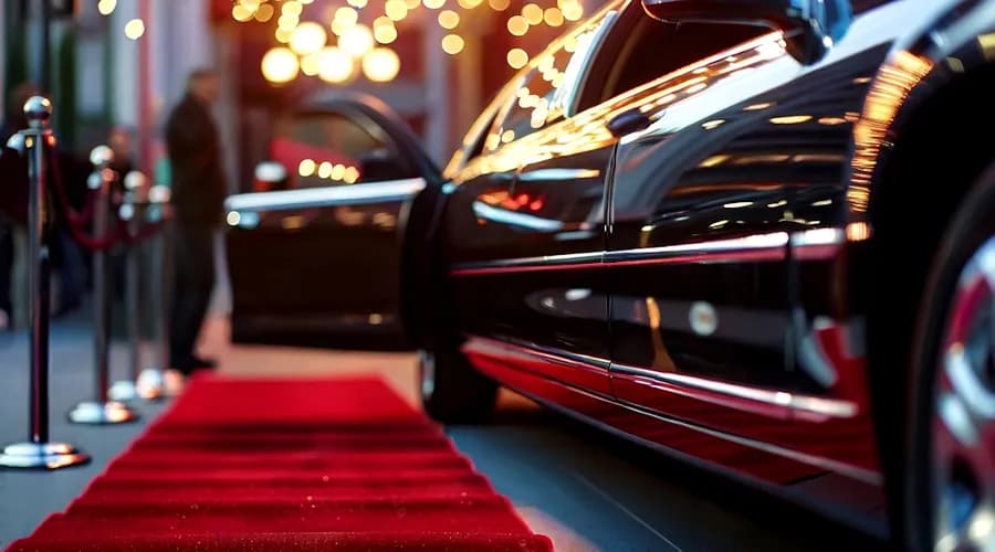 Luxury party limousine for celebrations and group events